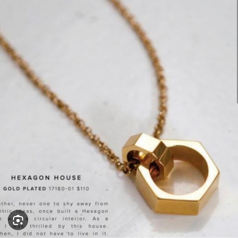 India Hicks Hexagon House Pendant Necklace